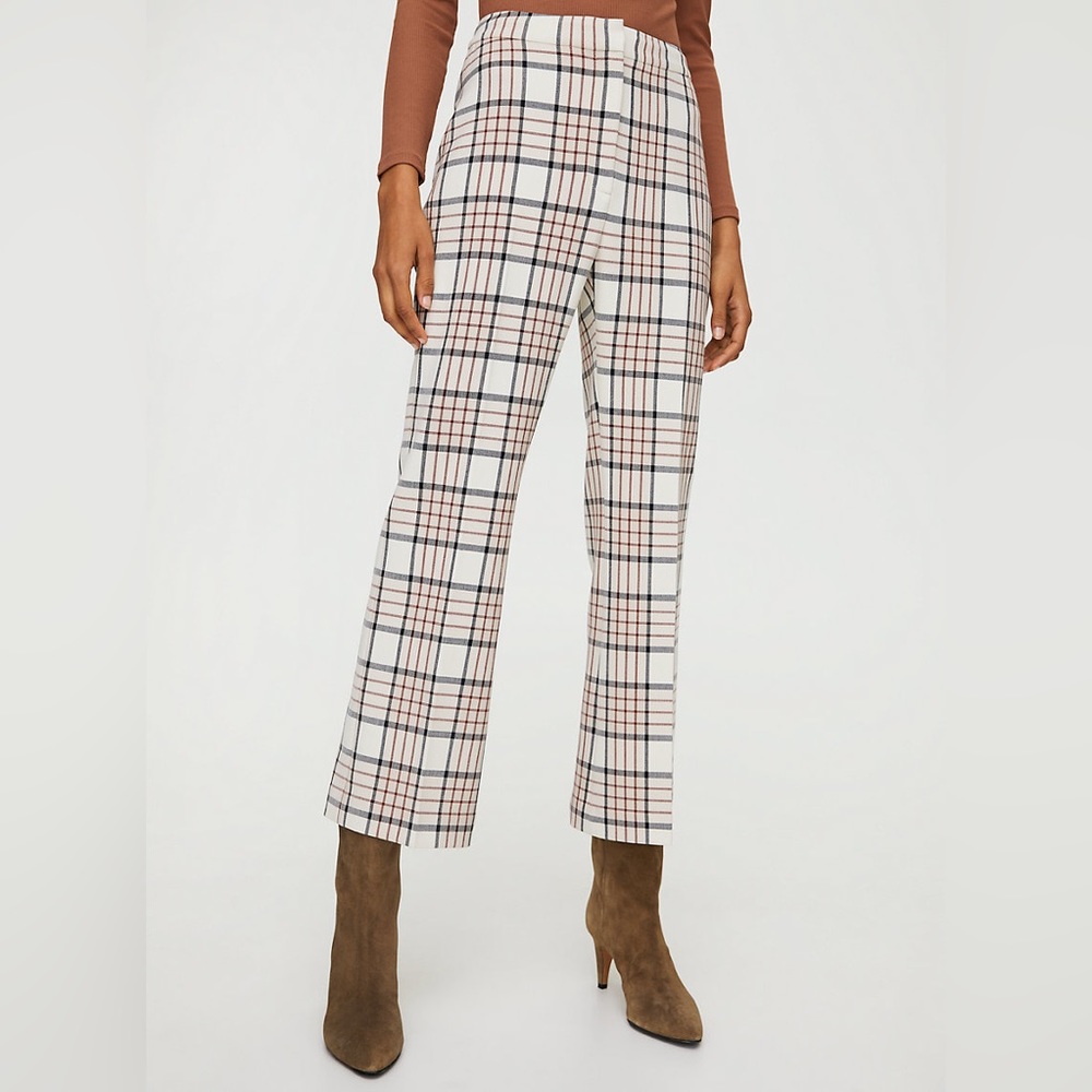 Aritzia Wilfred Genie Check Pant